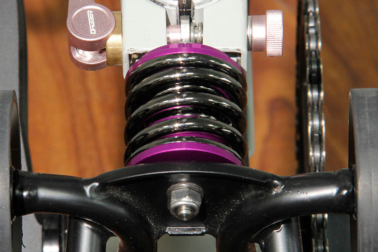 DAGGER Folding Bike Rear Shock Absorber Rear Suspension Unit Ultra-Lightweight Titanium Axle Spring Rear Shock Quick-Release Port