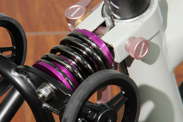 DAGGER Folding Bike Rear Shock Absorber Rear Suspension Unit Ultra-Lightweight Titanium Axle Spring Rear Shock Quick-Release Port